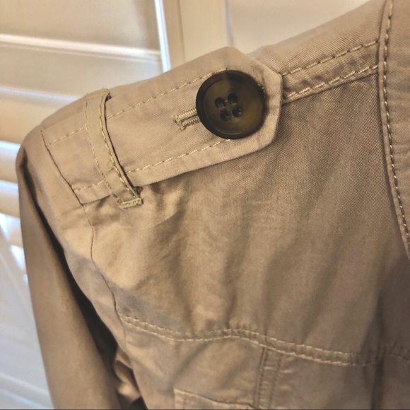 SALE! π OLSEN short utility Trench Coat with embroidery π - Picture 7 of 13